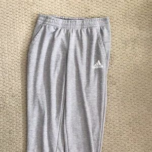 ADIDAS- M Gray Sweatpants with drawstring